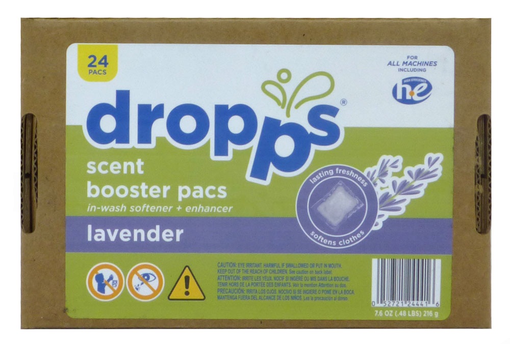 Кондиционер для белья Dropps с натуральным ароматом Лаванды в капсулах 24шт